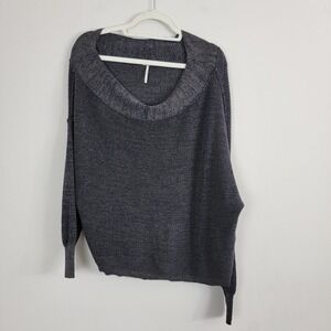 Free People Sweater Alana Off Shoulder Slouchy Knit Oversized Preppy Boho Size S